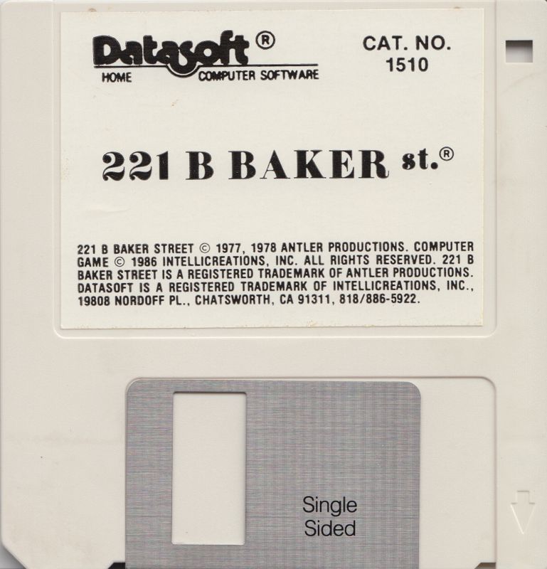 Media for 221 B Baker St. (Atari ST)