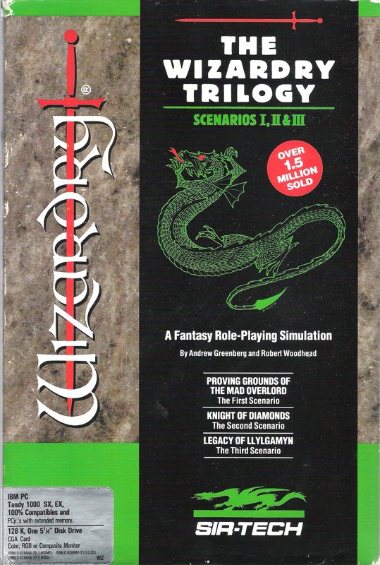 Front Cover for The Wizardry Trilogy: Scenarios I, II & III (PC Booter)
