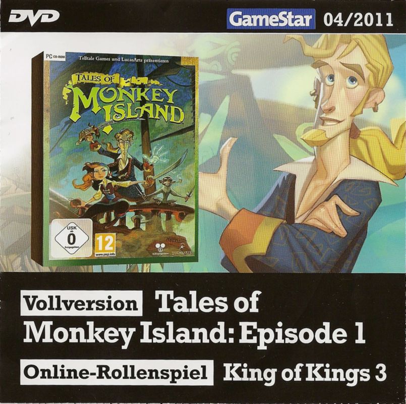 Front Cover for Tales of Monkey Island: Chapter 1 - Launch of the Screaming Narwhal (Windows) (GameStar 04/2011 covermount)