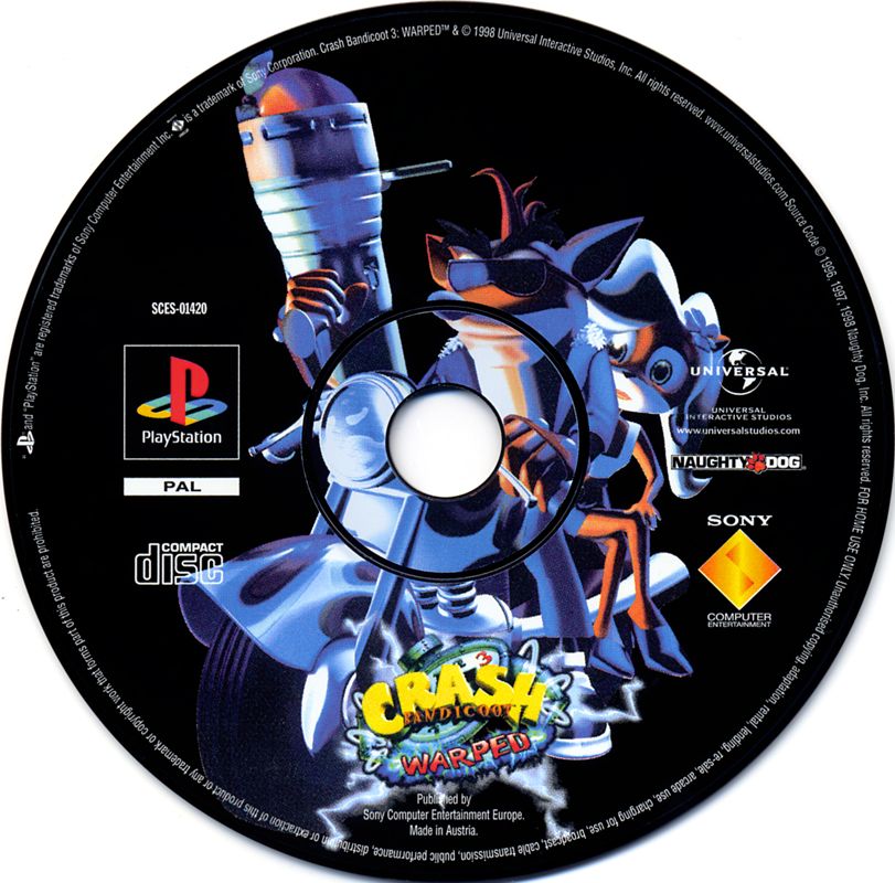 Media for Crash Bandicoot: Warped (PlayStation)