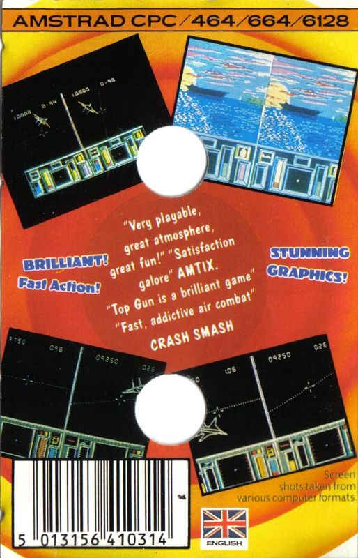 Top Gun cover or packaging material MobyGames