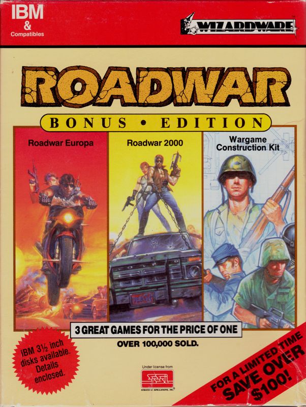 Front Cover for Roadwar: Bonus Edition (DOS)