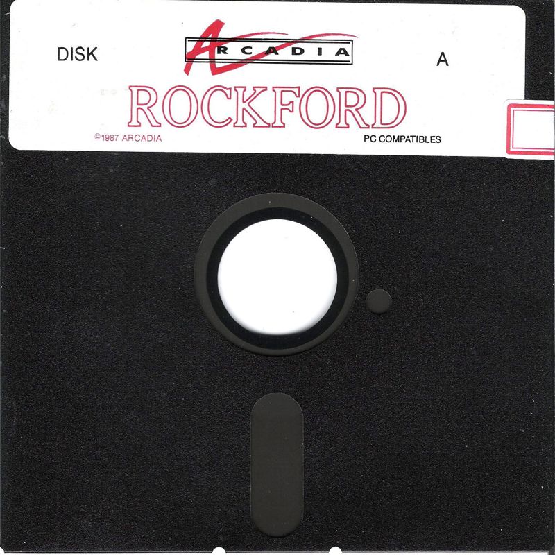 Media for Rockford: The Arcade Game (DOS) (Dual Media release): 5.25" Disk 1/2