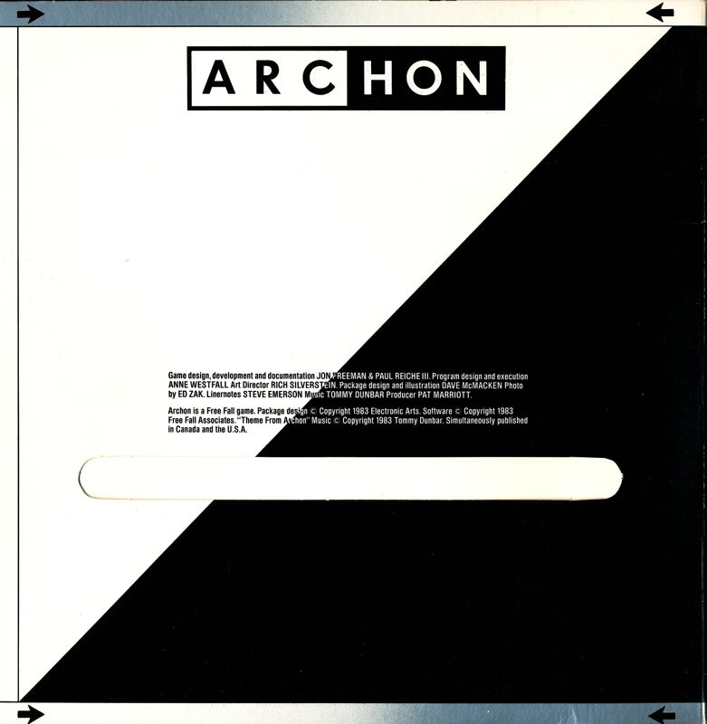 Archon: The Light and the Dark cover or packaging material - MobyGames