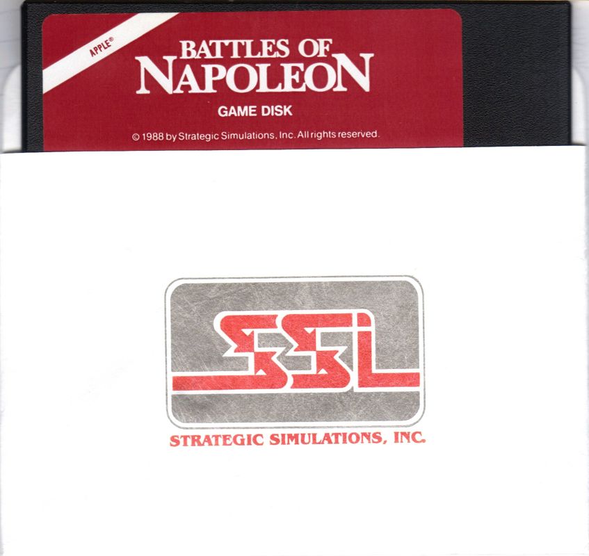 Media for Battles of Napoleon (Apple II): Game Disk
