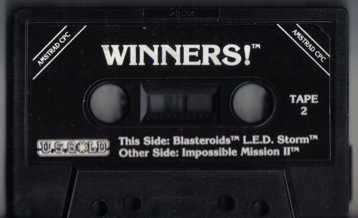 Media for Winners! (Amstrad CPC): Tape 2 - Blasteroids, L.E.D. Storm, Mission Impossible II