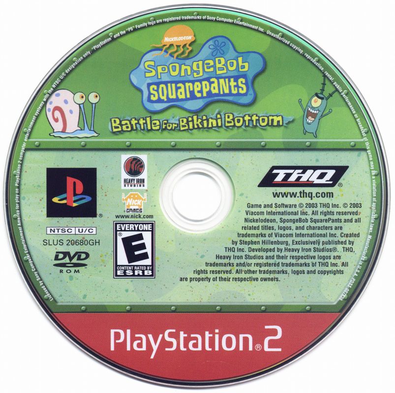 Media for SpongeBob SquarePants: Battle for Bikini Bottom (PlayStation 2) (Greatest Hits release)