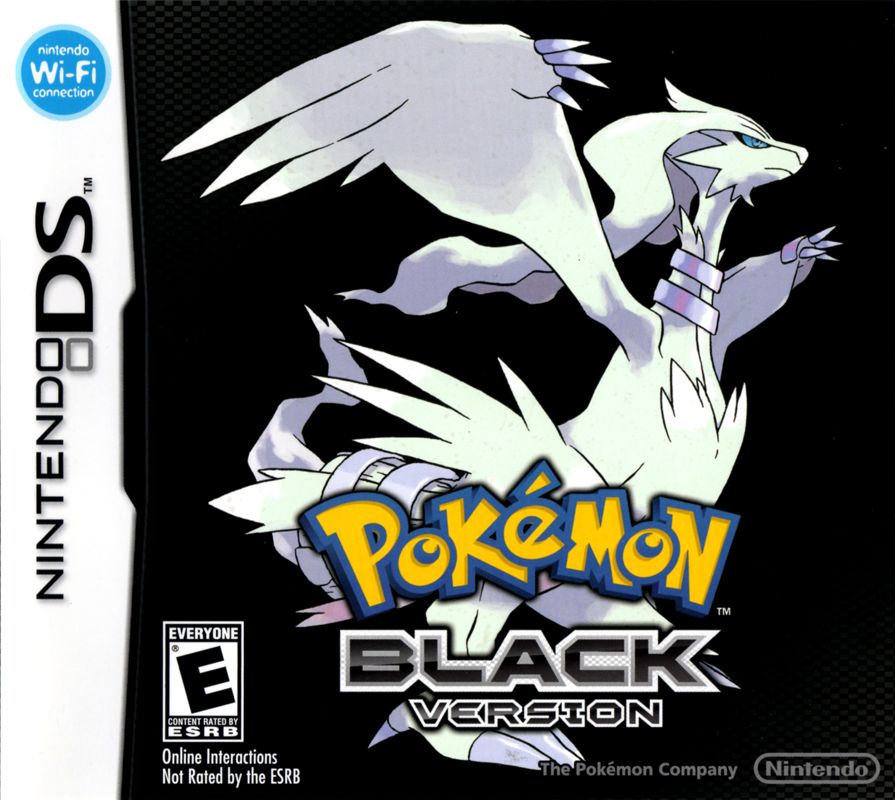 Pokemon Black Version 2 DS Replacement Spare Case Cover Art Work Only