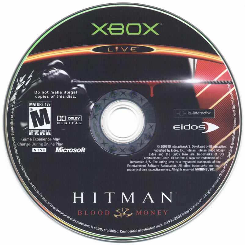 Hitman: Blood Money cover or packaging material - MobyGames