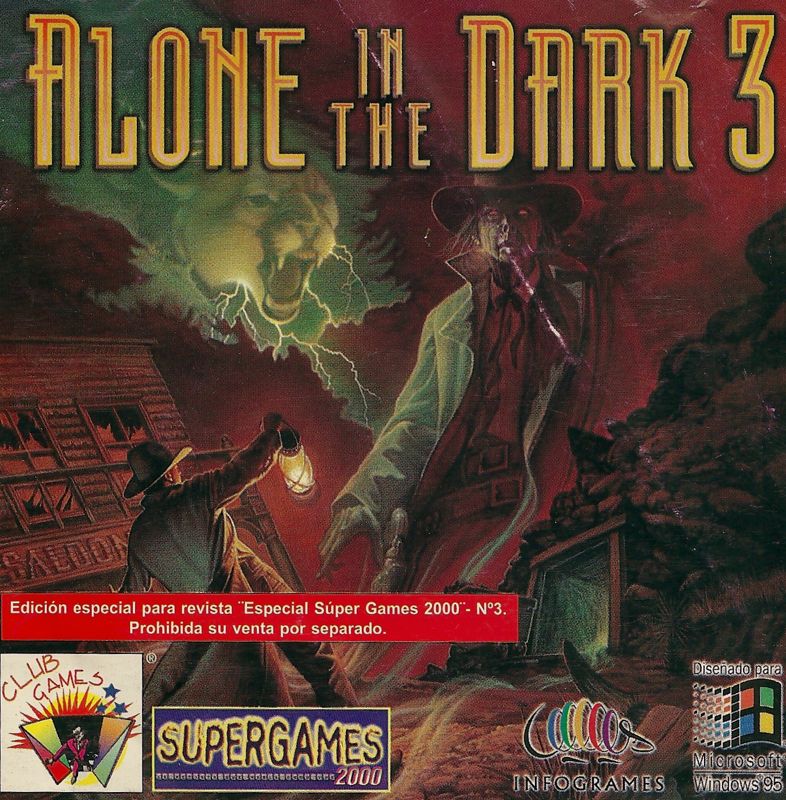 Front Cover for Alone in the Dark 3 (Windows) (Club/Universal Games Edition (Supergames2000 Magazine gift))