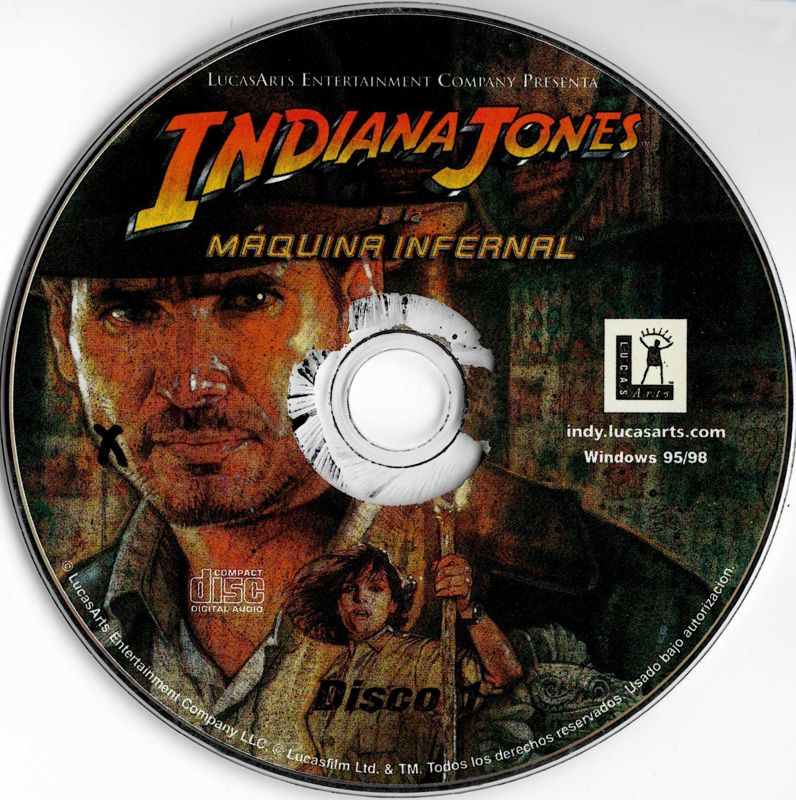 Media for Indiana Jones and the Infernal Machine (Windows) (First release): Disc 1