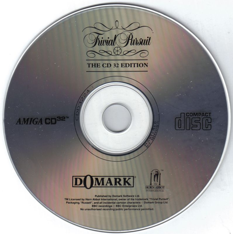 Media for Trivial Pursuit (Amiga CD32)