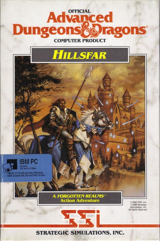Front Cover for Hillsfar (DOS) (Dual Media release)