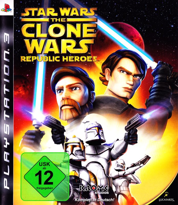 Front Cover for Star Wars: The Clone Wars - Republic Heroes (PlayStation 3)