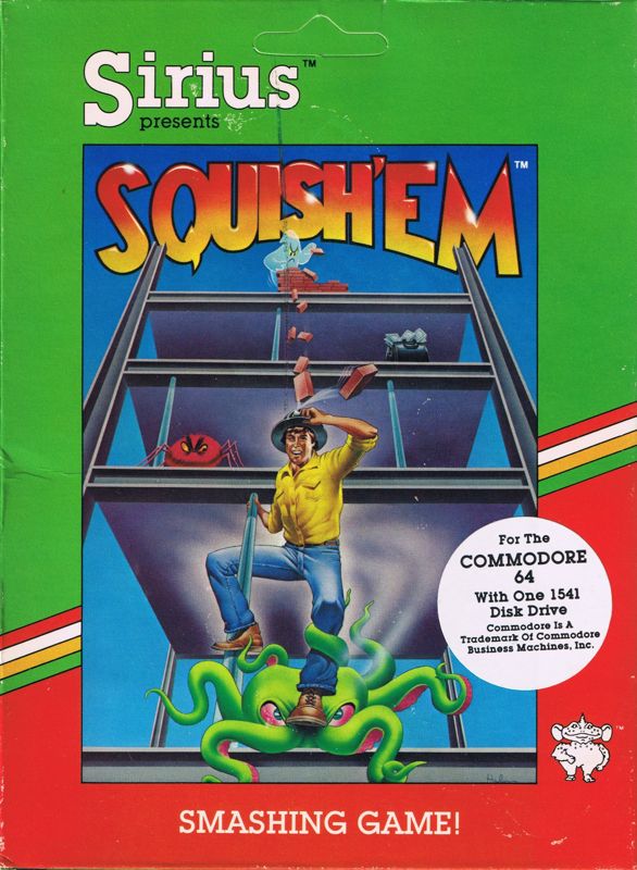 Front Cover for Squish 'em (Commodore 64)