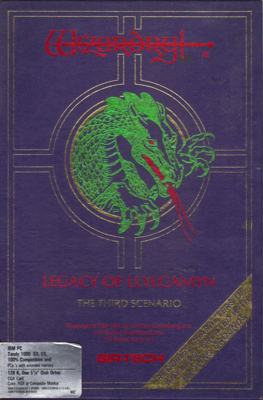 Front Cover for Wizardry: Legacy of Llylgamyn - The Third Scenario (PC Booter)