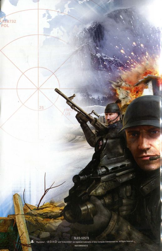 Manual for Conflict: Global Terror (PlayStation 2) (Alternate release): Back