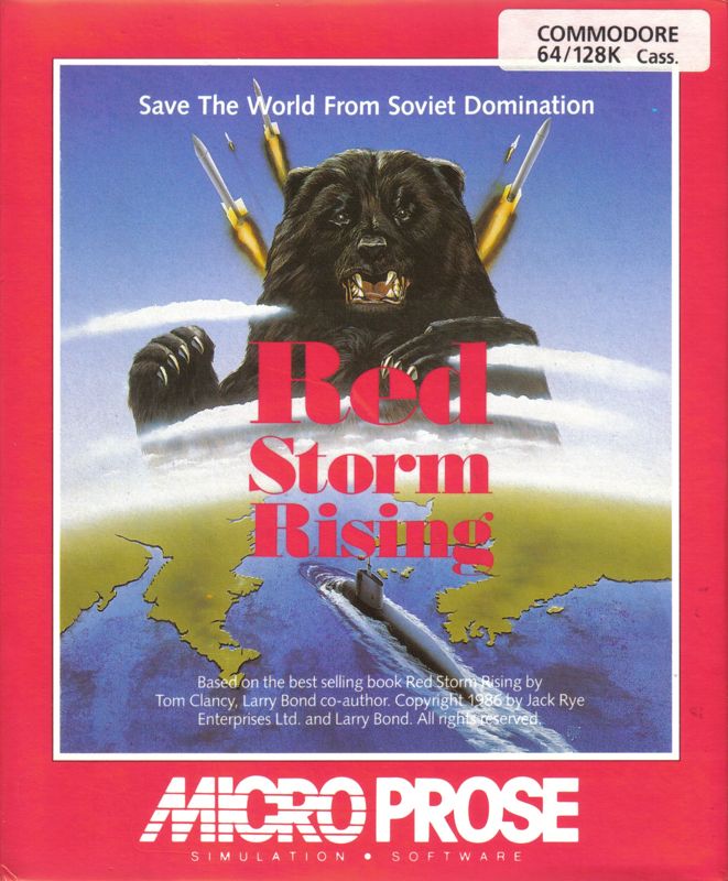 Front Cover for Red Storm Rising (Commodore 64)