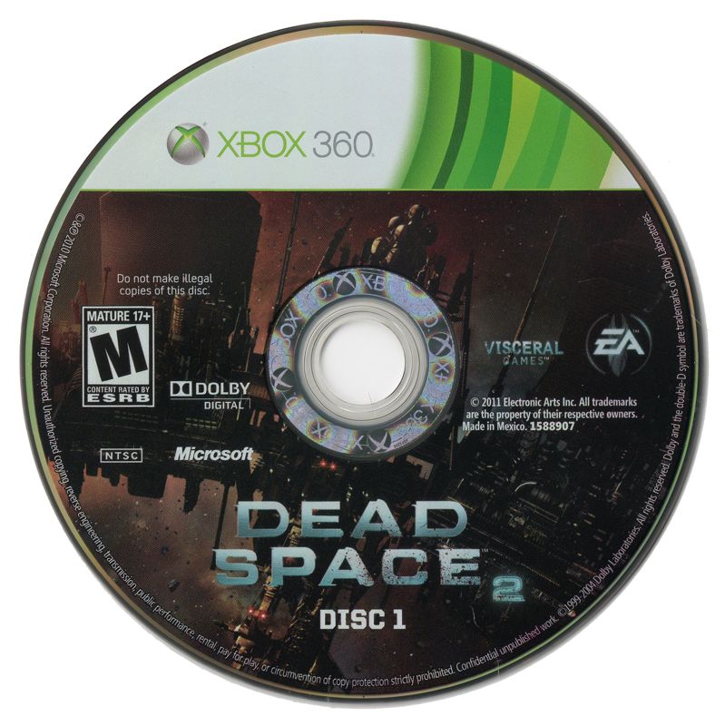 Media for Dead Space 2 (Collector's Edition) (Xbox 360): Game Disk 1 of 2
