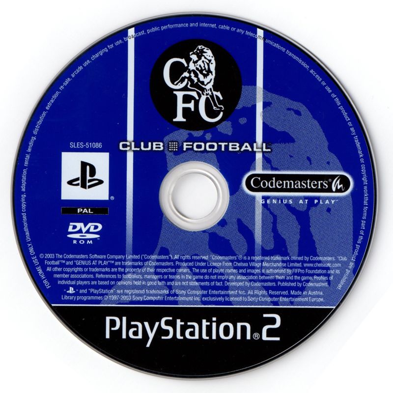 Media for Club Football: 2003/04 Season (PlayStation 2) (Chelsea Club Football)