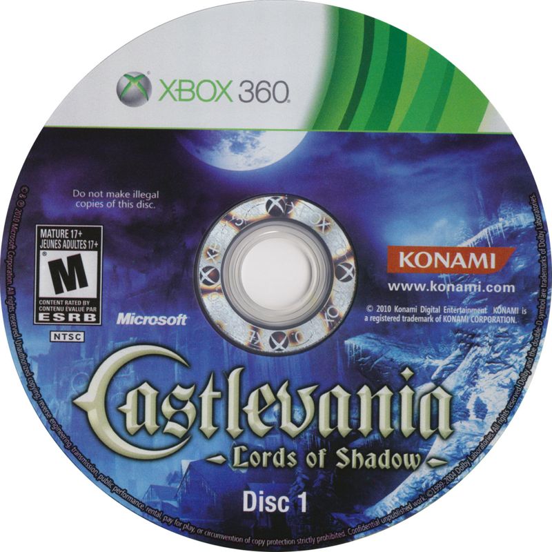 Media for Castlevania: Lords of Shadow (Xbox 360): Disc 1/2