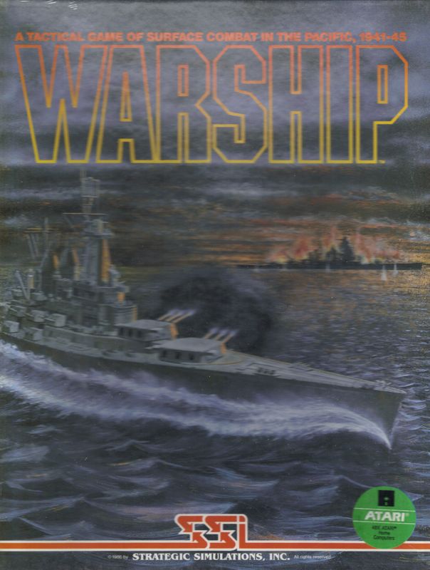 Front Cover for Warship (Atari 8-bit)