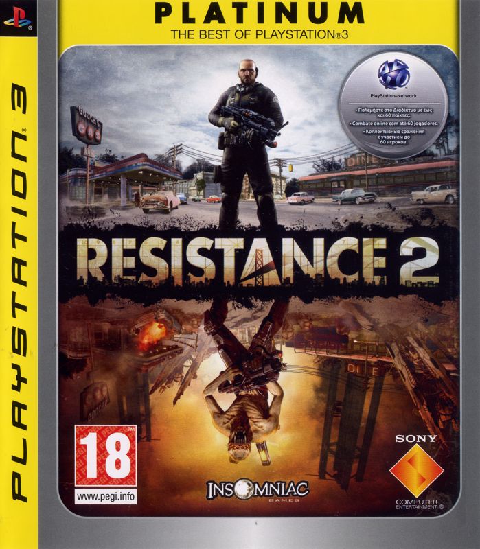 Front Cover for Resistance 2 (PlayStation 3) (Platinum release)