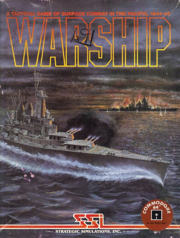 Front Cover for Warship (Commodore 64)