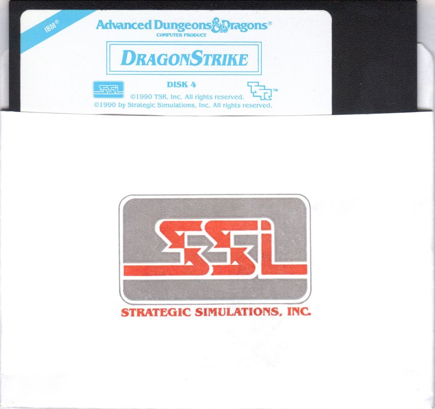 Media for DragonStrike (DOS) (5.25" Floppy Disk release)