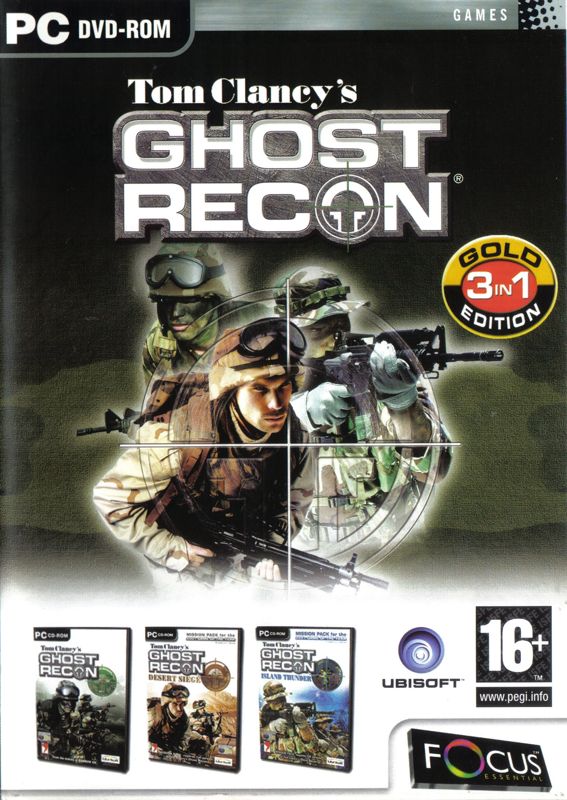 Front Cover for Tom Clancy's Ghost Recon: Gold Edition (Windows) (Focus Multimedia release)
