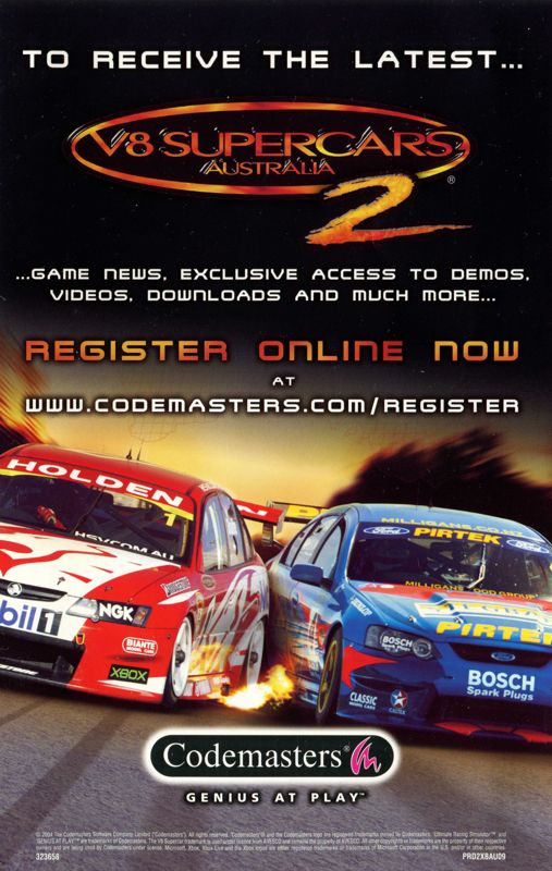 Advertisement for TOCA Race Driver 2 (Xbox)