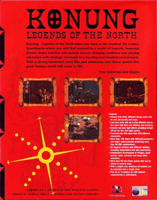 Back Cover for Legend of the North: Konung (Windows)