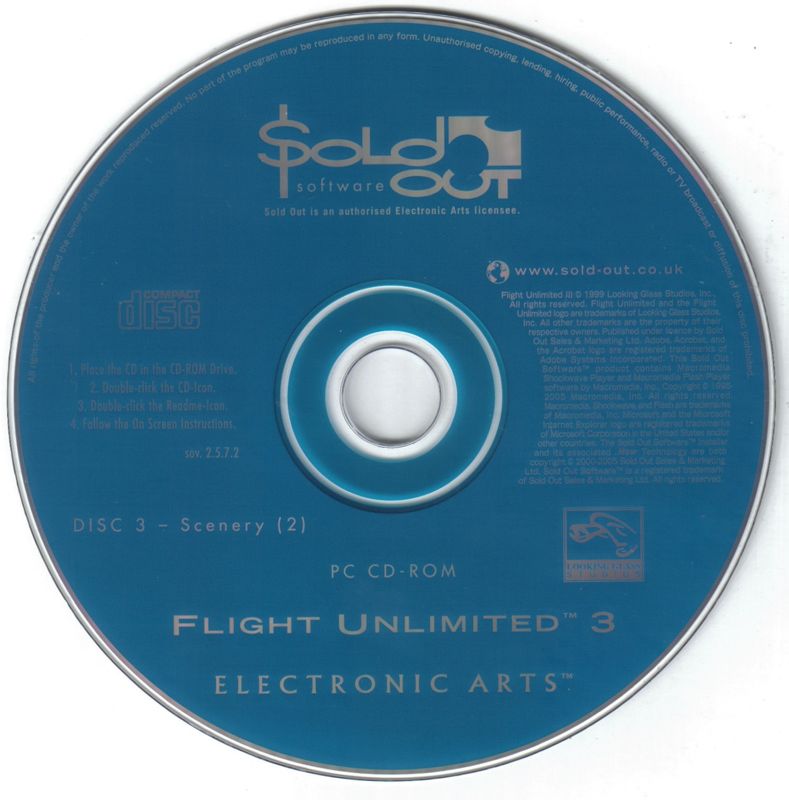 Media for Flight Unlimited III (Windows) (Sold Out Software release (2005)): Disc 3/3