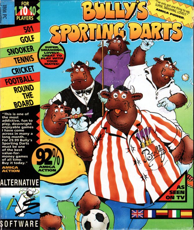 Front Cover for Bully's Sporting Darts (DOS)