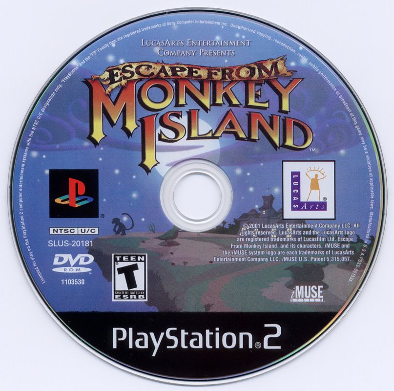 Media for Escape from Monkey Island (PlayStation 2)