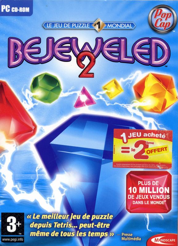 Front Cover for Bejeweled 2: Deluxe (Windows)
