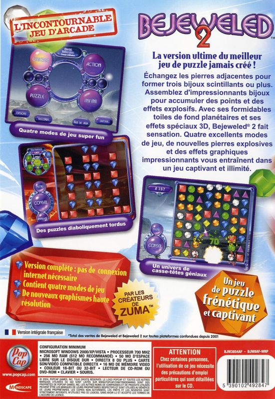 Bejeweled 2: Deluxe cover or packaging material - MobyGames
