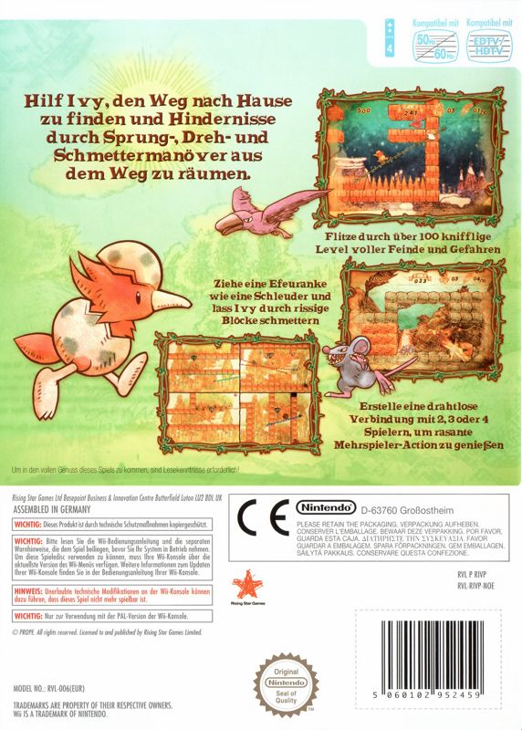 Back Cover for Ivy the Kiwi? (Wii)