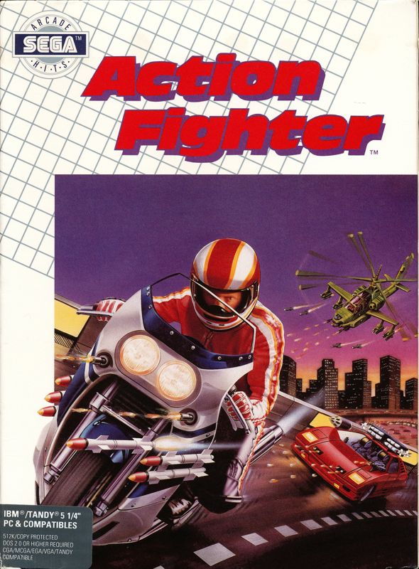 Front Cover for Action Fighter (DOS)