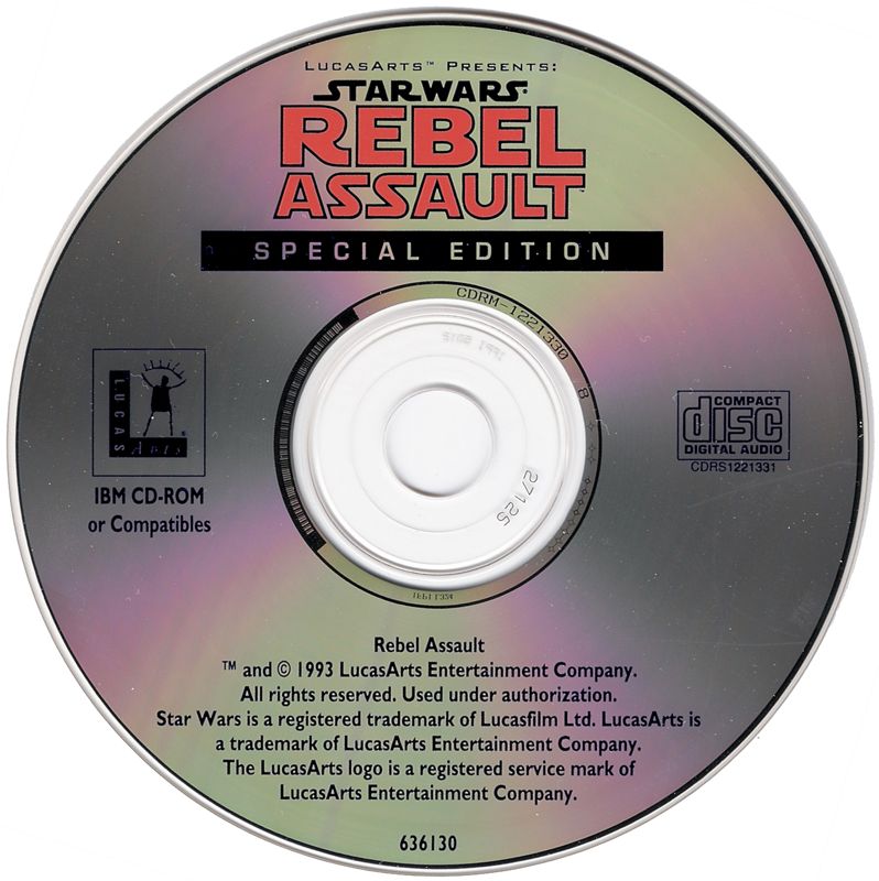 Media for Star Wars: Rebel Assault (DOS) (Special Edition (3 level demo version))