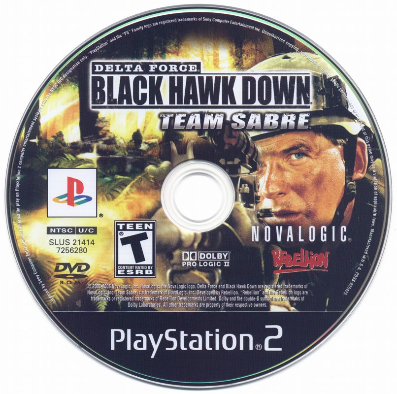 Media for Delta Force: Black Hawk Down - Team Sabre (PlayStation 2)