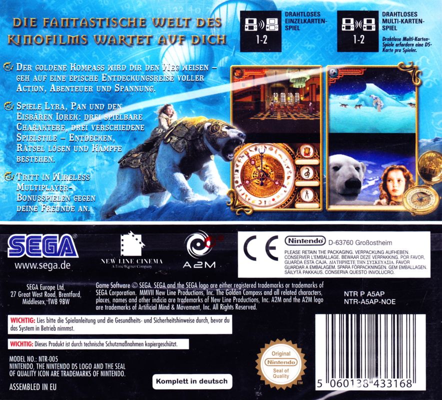 The Golden Compass cover or packaging material - MobyGames