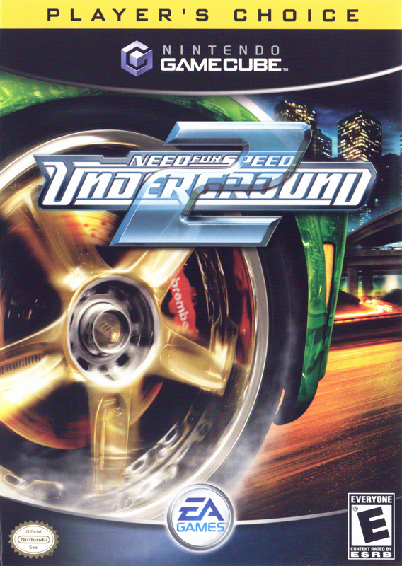 Front Cover for Need for Speed: Underground 2 (GameCube) (Player's Choice release)