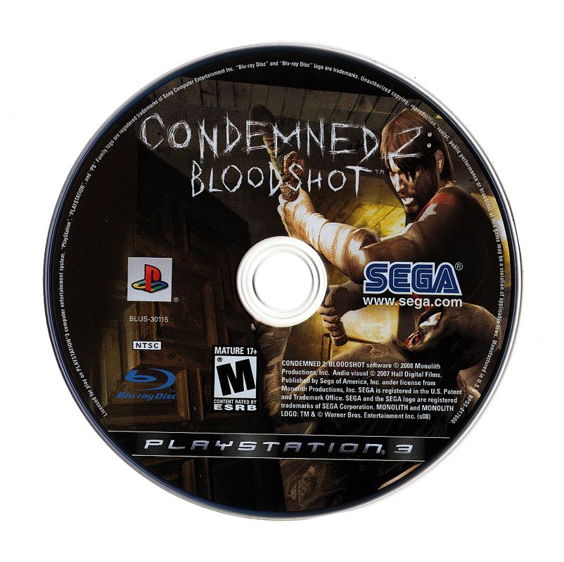 Condemned 2: Bloodshot cover or packaging material - MobyGames