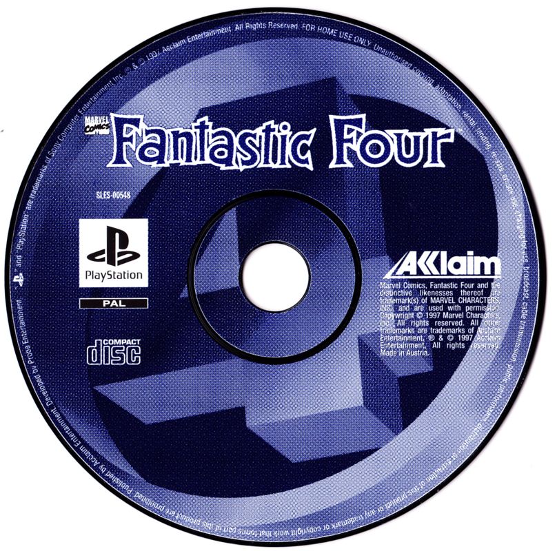 Media for The Fantastic Four (PlayStation)