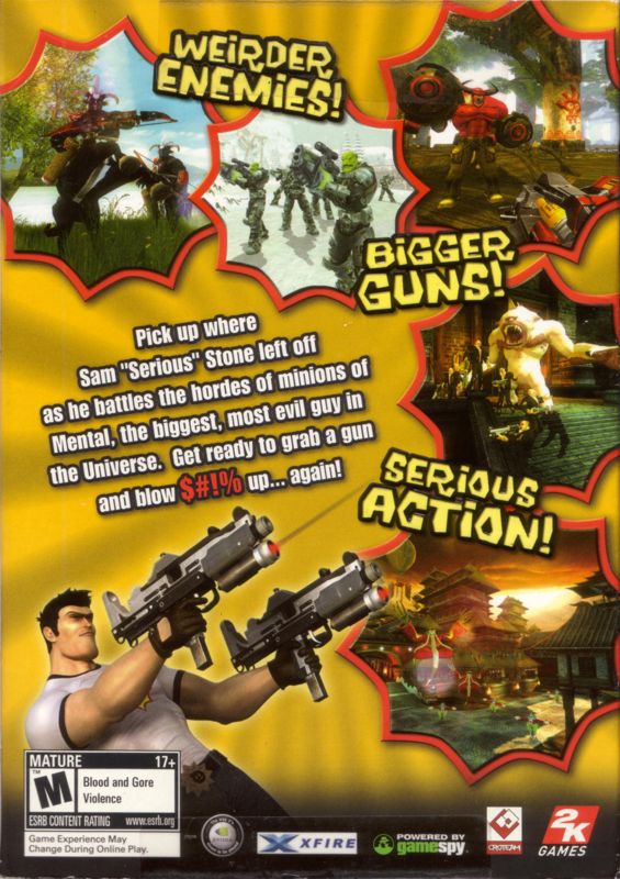 Back Cover for Serious Sam II (Windows)