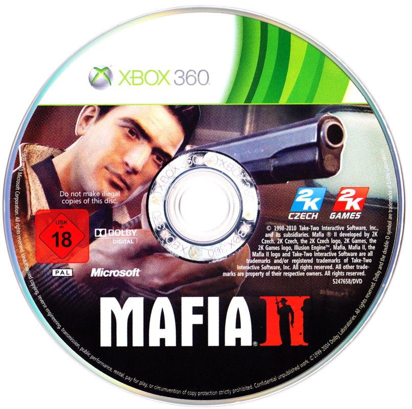 Media for Mafia II (Xbox 360) (Reversible covers)