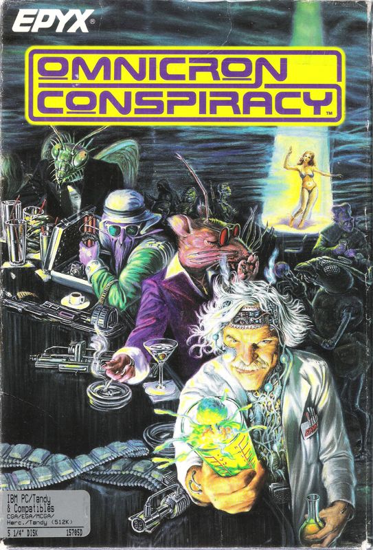 Front Cover for Omnicron Conspiracy (DOS) (5.25" release)