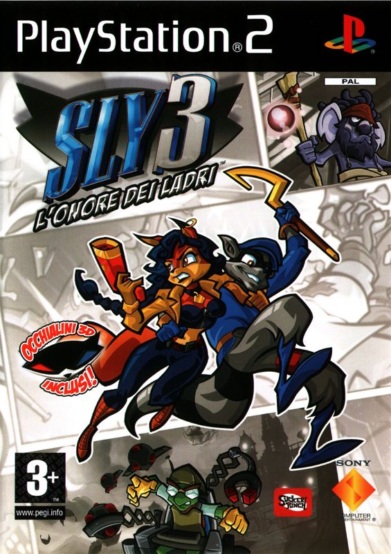 Sly 3: Honor Among Thieves Greatest Hits Ps2 No Manual Clean Disk
