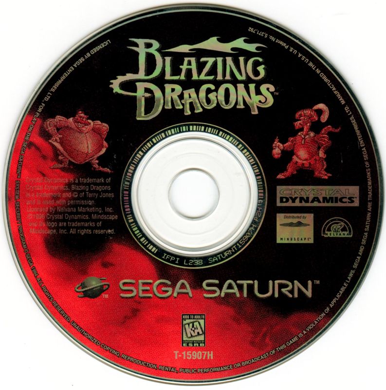 Media for Blazing Dragons (SEGA Saturn)